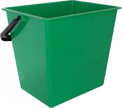 WIADRO PROSTOKĄTNE 15L ZIELONE