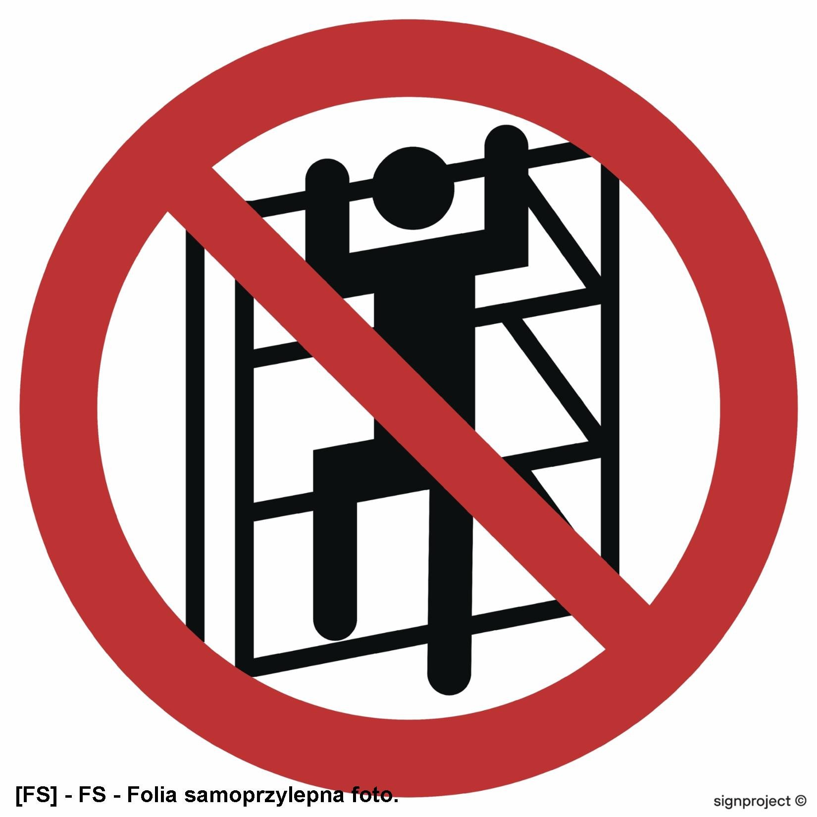 TD Systems GB023 - Zakaz wchodzenia na regały 350x350