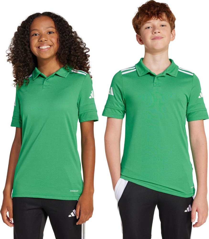 Koszulka dla dzieci adidas Squadra 25 Polo zielona JY3410 116cm