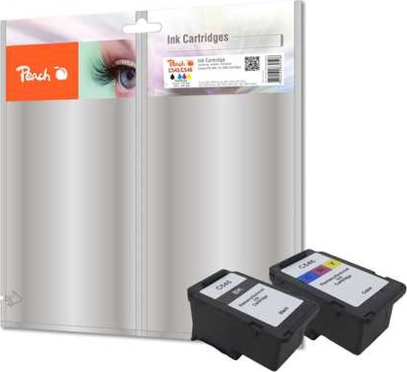 Tusz Peach Peach PI100-223 PagePack Czarny, Cyjan, Purpurowy, Żółty