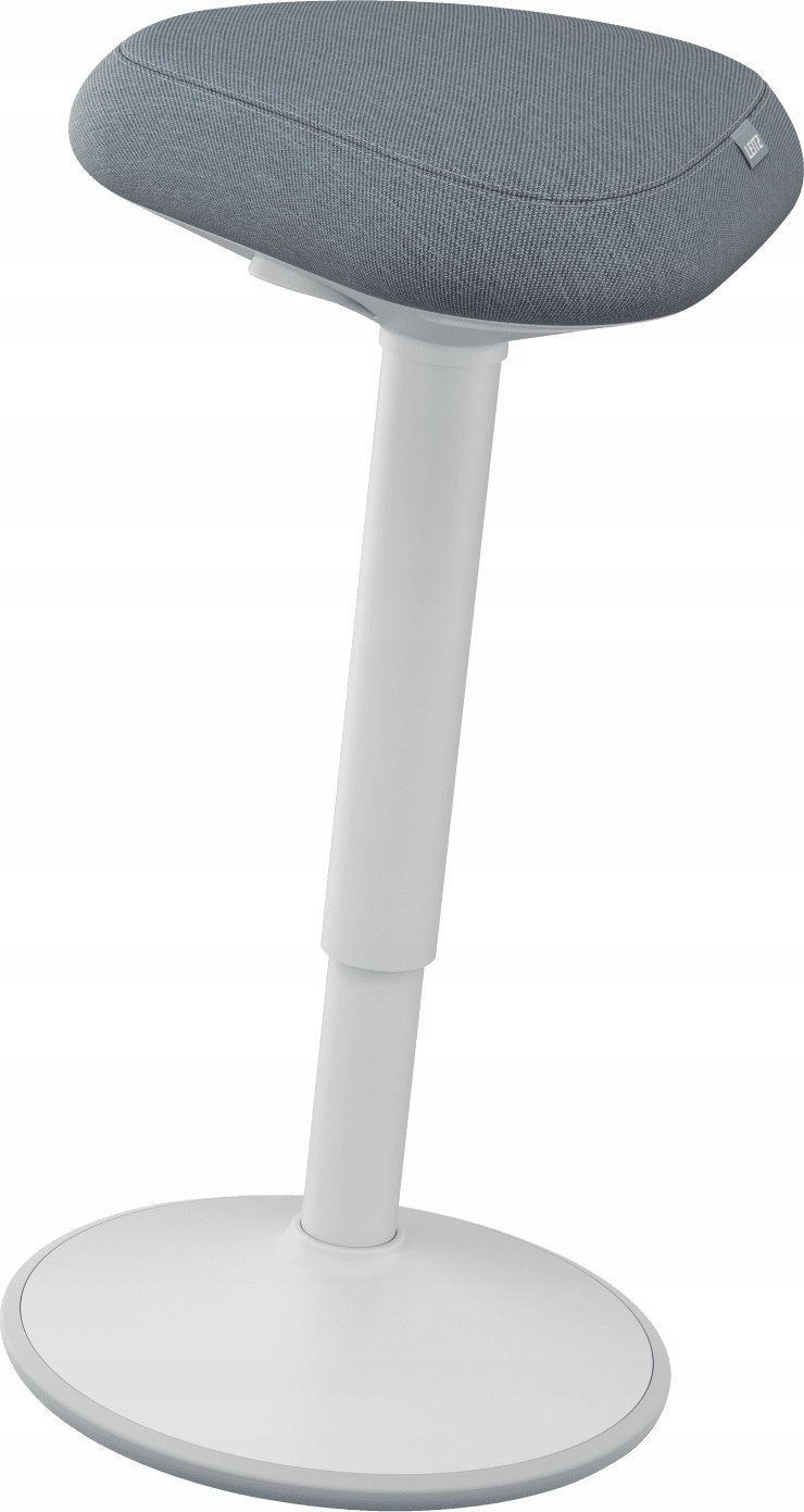 Leitz Stołek Ergo Do Aktywnego Siedzenia W Pozycji Półstojącej Z Wygodnym Siedziskiem, Szary Ciemny (65450089)