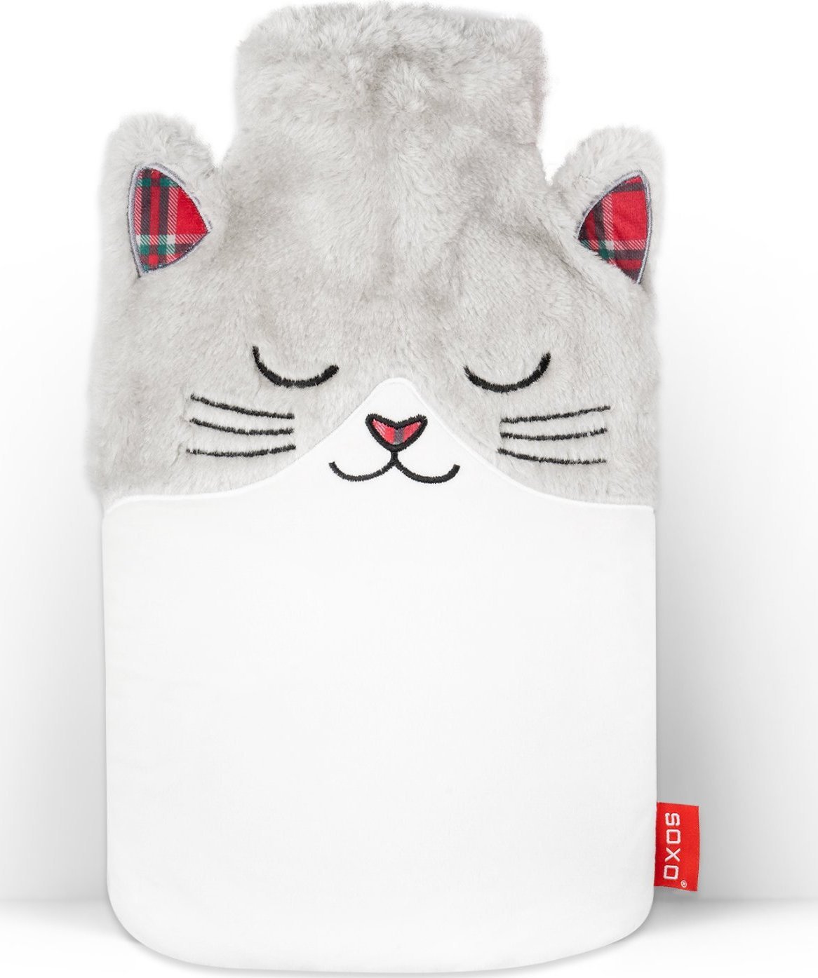 Soxo Termofor w futrzanym pokrowcu SOXO DUŻY 1,8L kotek idealny pomysł na upominek