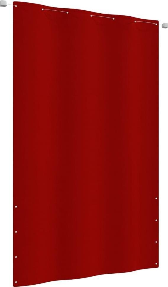 vidaXL vidaXL Parawan balkonowy, czerwony, 140x240 cm, tkanina Oxford