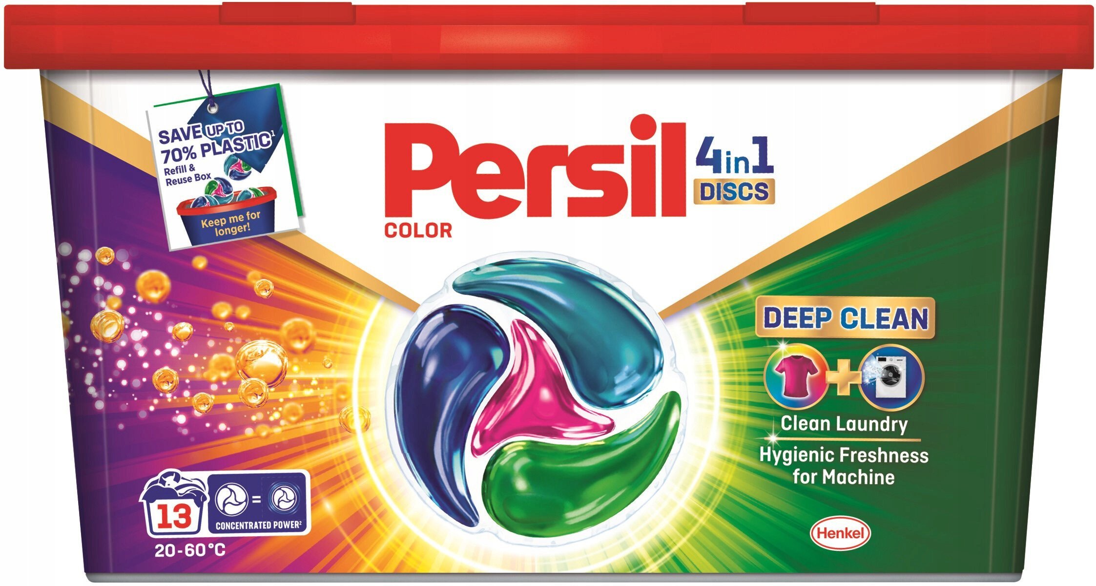 Persil Discs Color Kapsułki do prania kolorowych tkanin 4w1, 13 sztuk