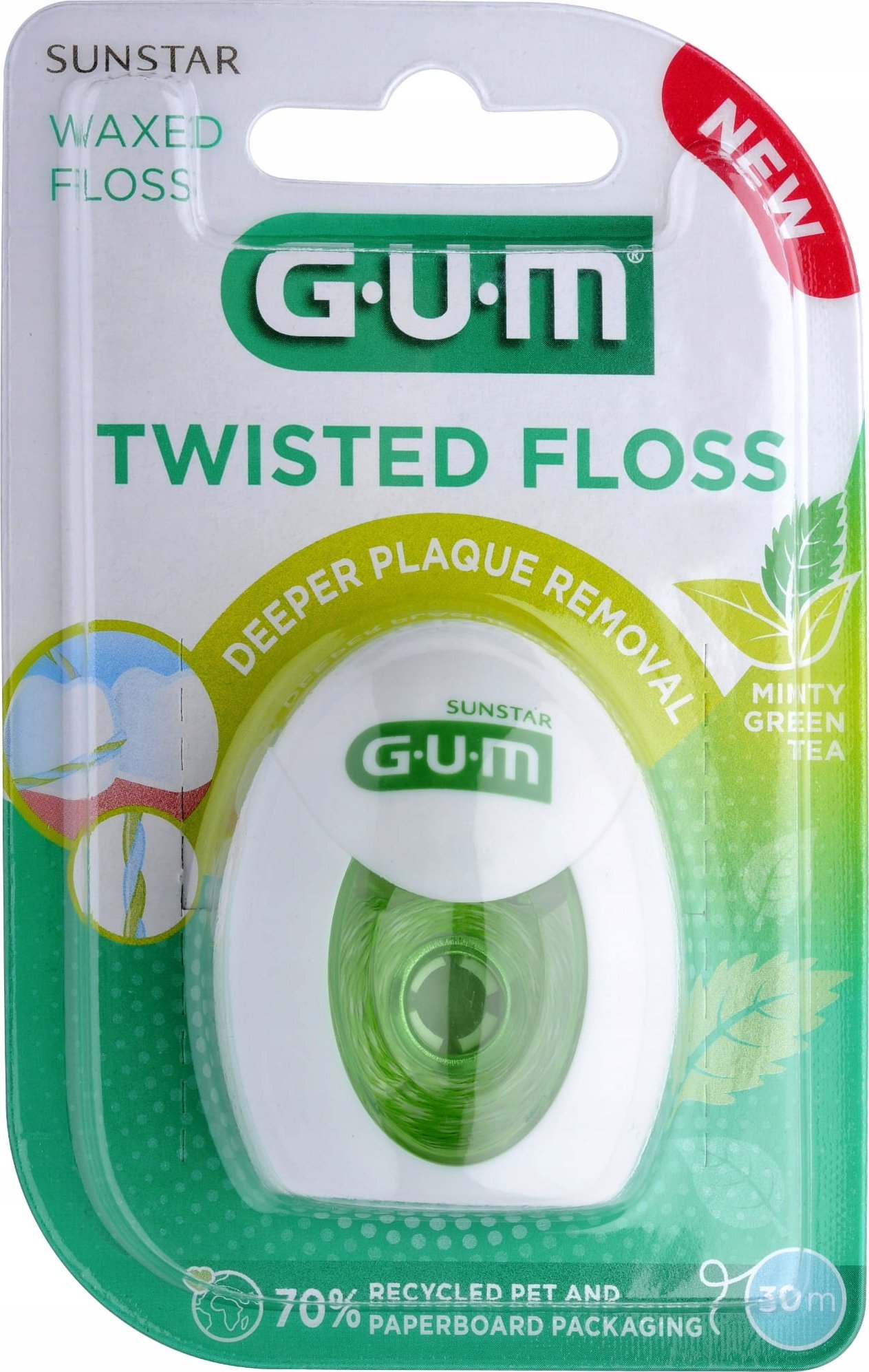 Sunstar GUM D.GUM NIĆ TWISTED FLOSS 30m 3500