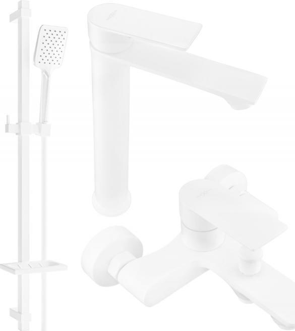 Bateria wannowa Mexen Mexen Royo DQ62 zestaw wannowy, biały - 72213DQ62-20