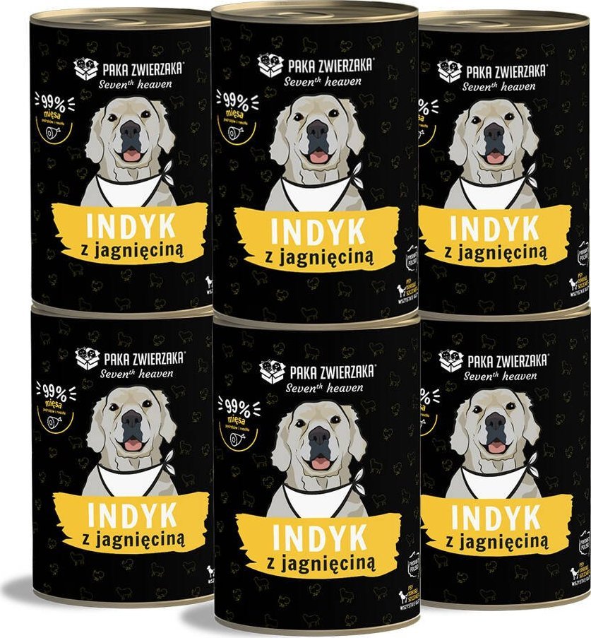 Paka Zwierzaka Paka Zwierzaka - Seventh heaven - Indyk z jagnięciną (turkey & lamb) 6x400g