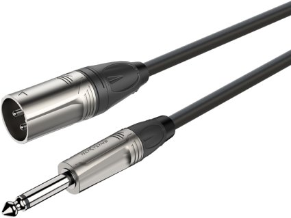 Roxtone Kabel audio 15m Jack 6.3mm Mono, XLR 3-pin męski DMXJ250L15
