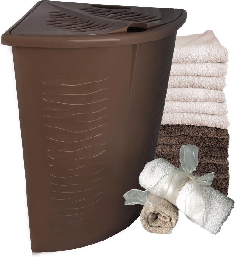 Kosz na pranie Branq Zebra 45L czekolada (BRA000148)