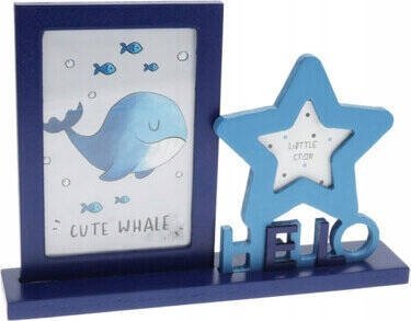 Stojąca ramka z dekoracją, 25,5 x 5 x 18,5 cm