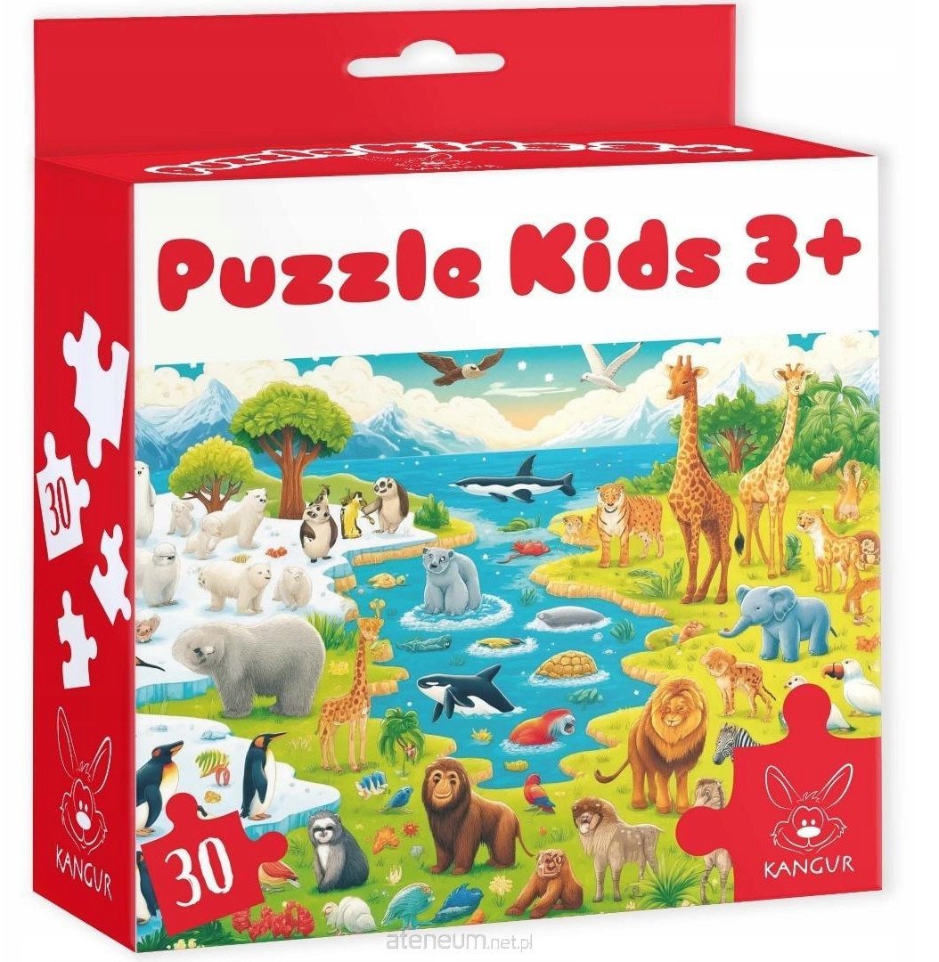 Puzzle 30 Kids Dzikie Zwierzęta 3+