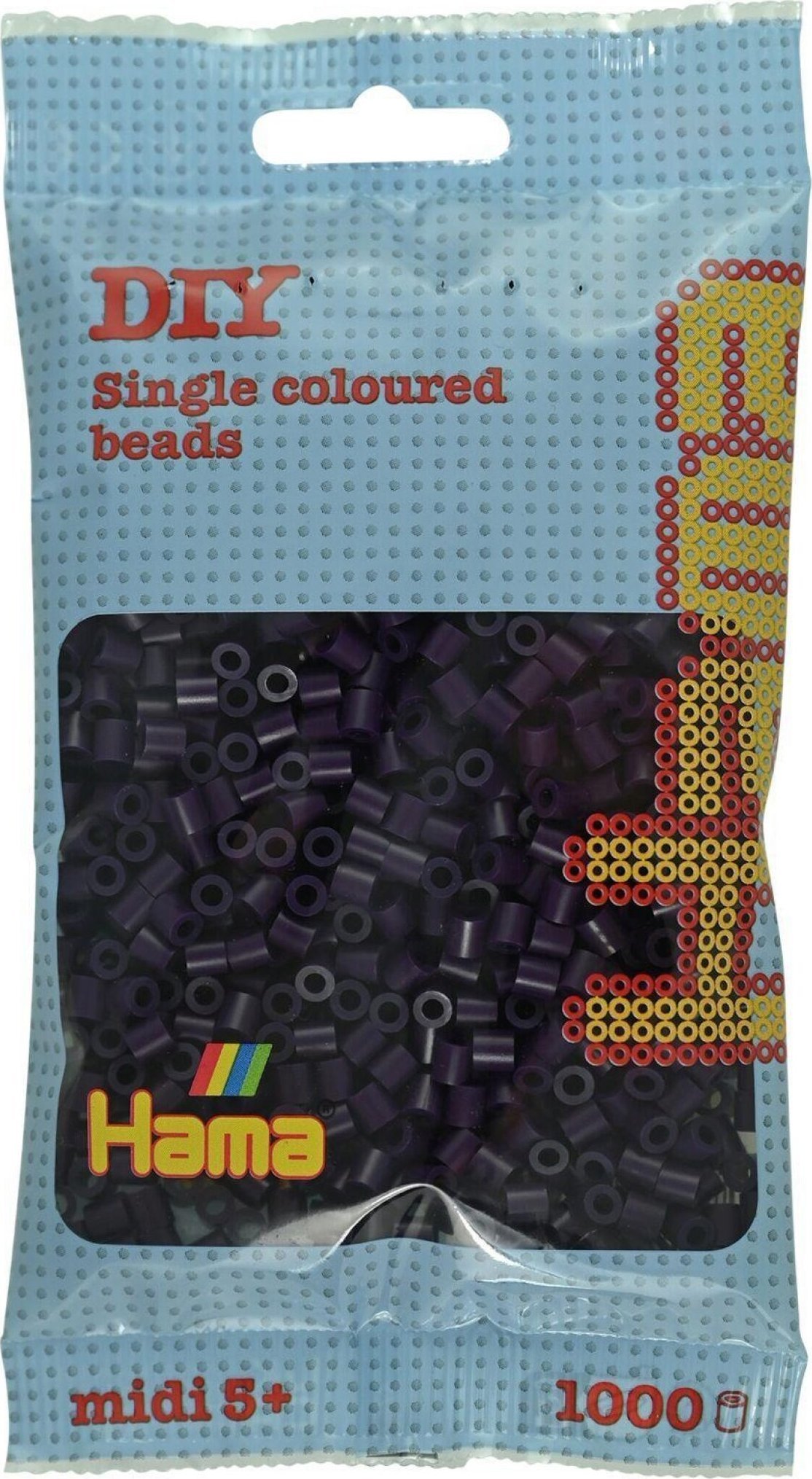 Hama midi perler 1000stk aubergine