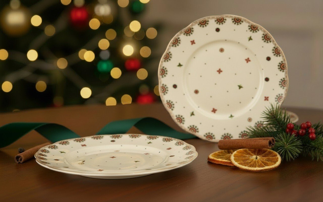 Komplet 2 talerzy deserowych 20,5 cm Casablanca