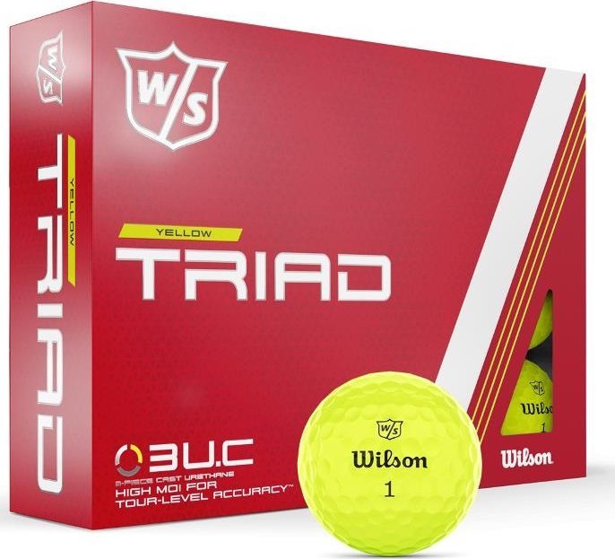 Wilson Staff morele Piłki golfowe Wilson Staff TRIAD (żółte)