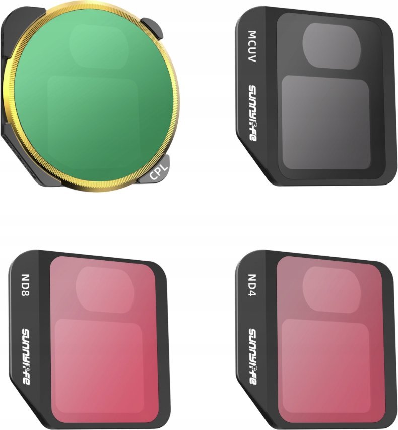 SunnyLife FILTRY MCUV + CPL + ND4 + ND8 DO DJI MAVIC 3 - 4 SZTUKI