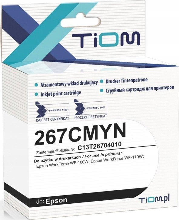 Tusz Tiom Tusz Tiom do Epson 267CMYN | C13T26704010 | 7ml | color