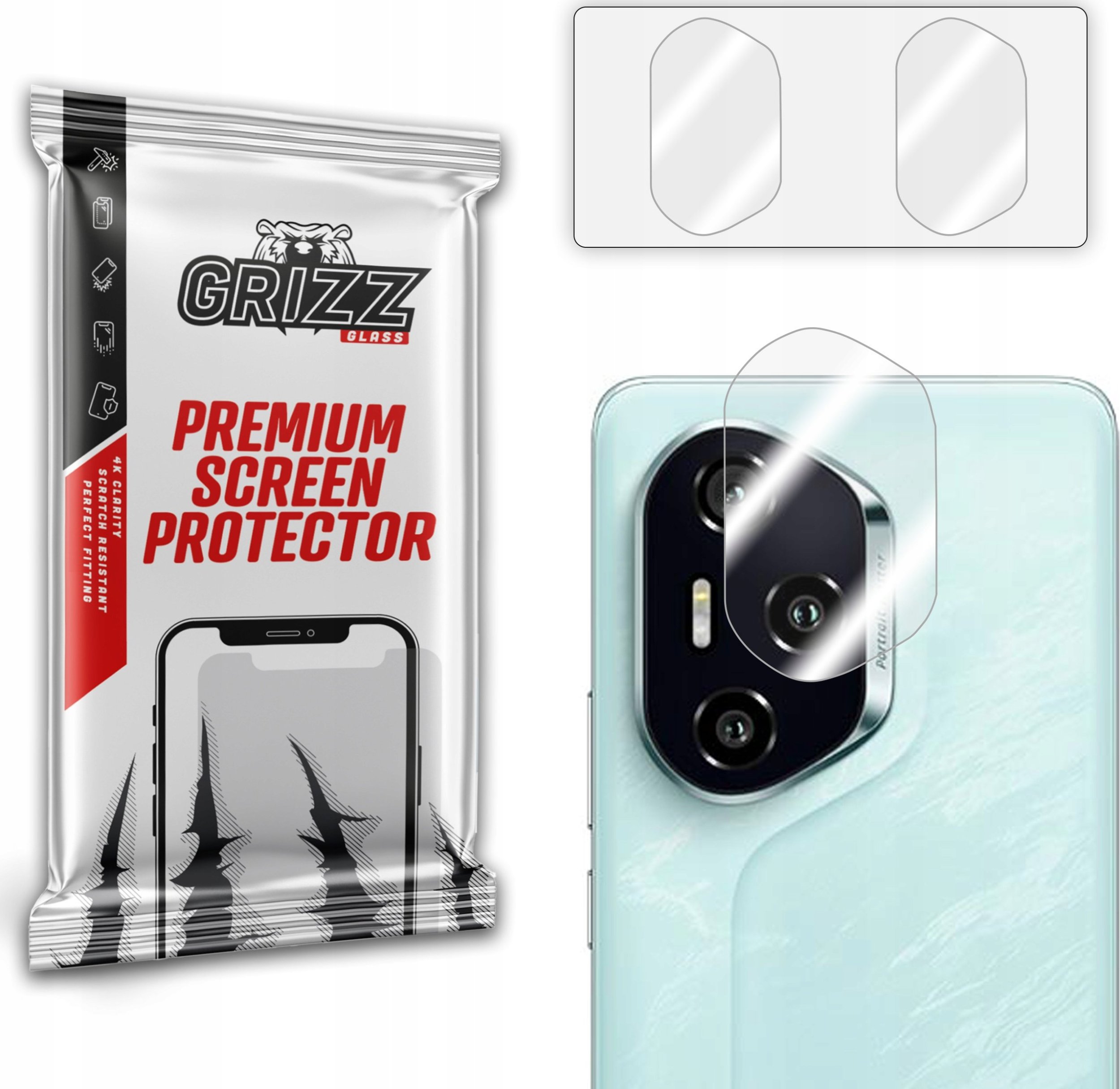 Szkło na aparat GrizzGlass HybridGlass Camera do Honor 300 Pro