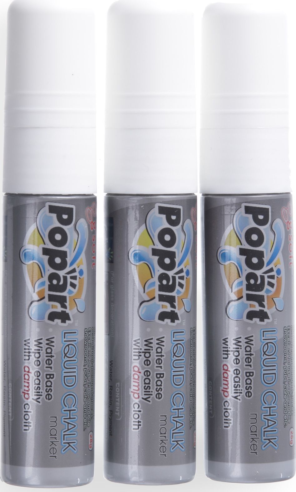 Hendi Markery do tablicy końcówka 15mm białe 3szt. - Hendi 664223 Markery do tablicy końcówka 15mm białe 3szt. - Hendi 664223