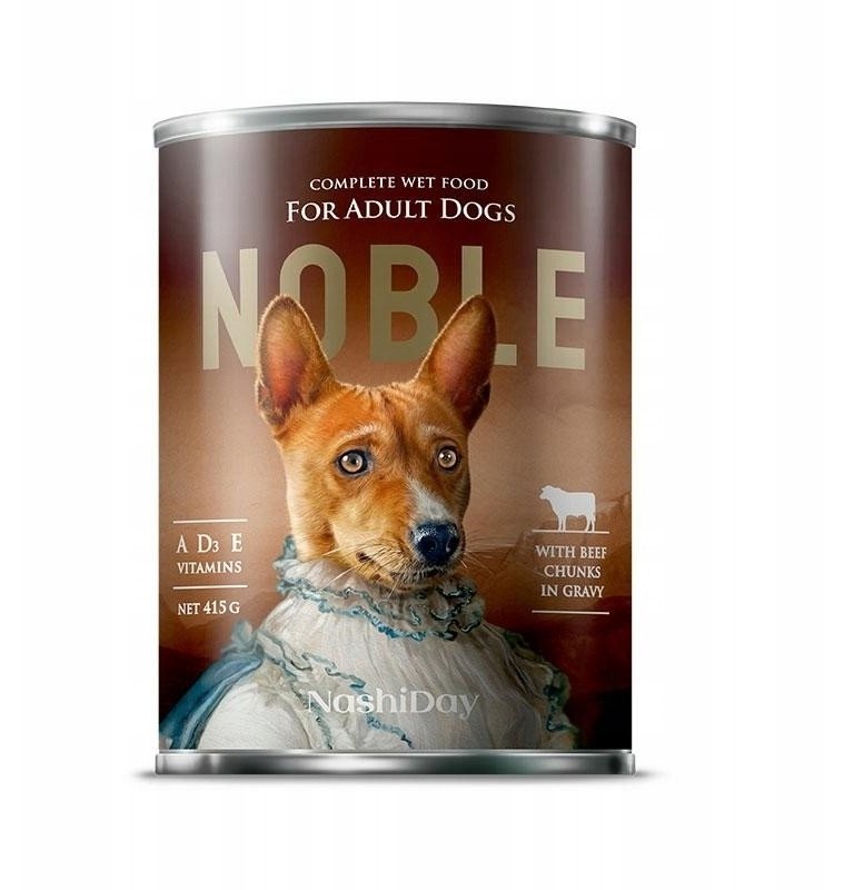 NOBLE DOG 415g WOŁOWINA ( kawałki w sosie ) /24