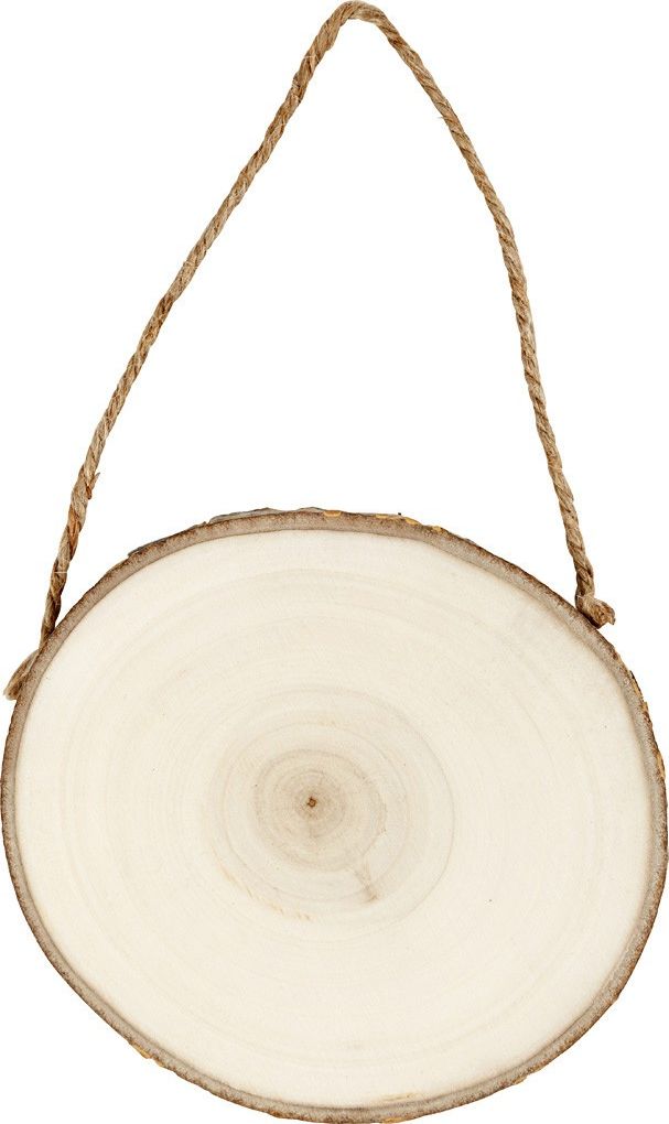 Creativ Company Tabliczka okrągła z plastra gałęzi