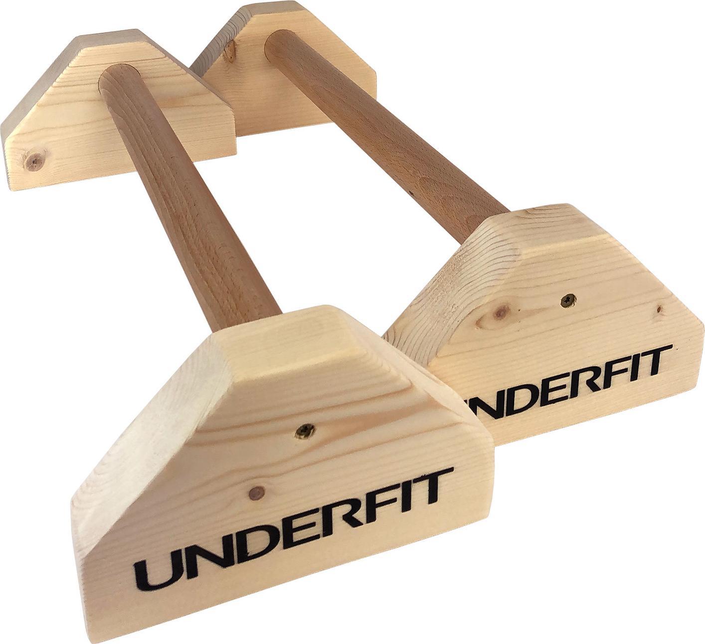 UnderFit Drewniane uchwyty do pompek paraletki UNDERFIT 54 cm