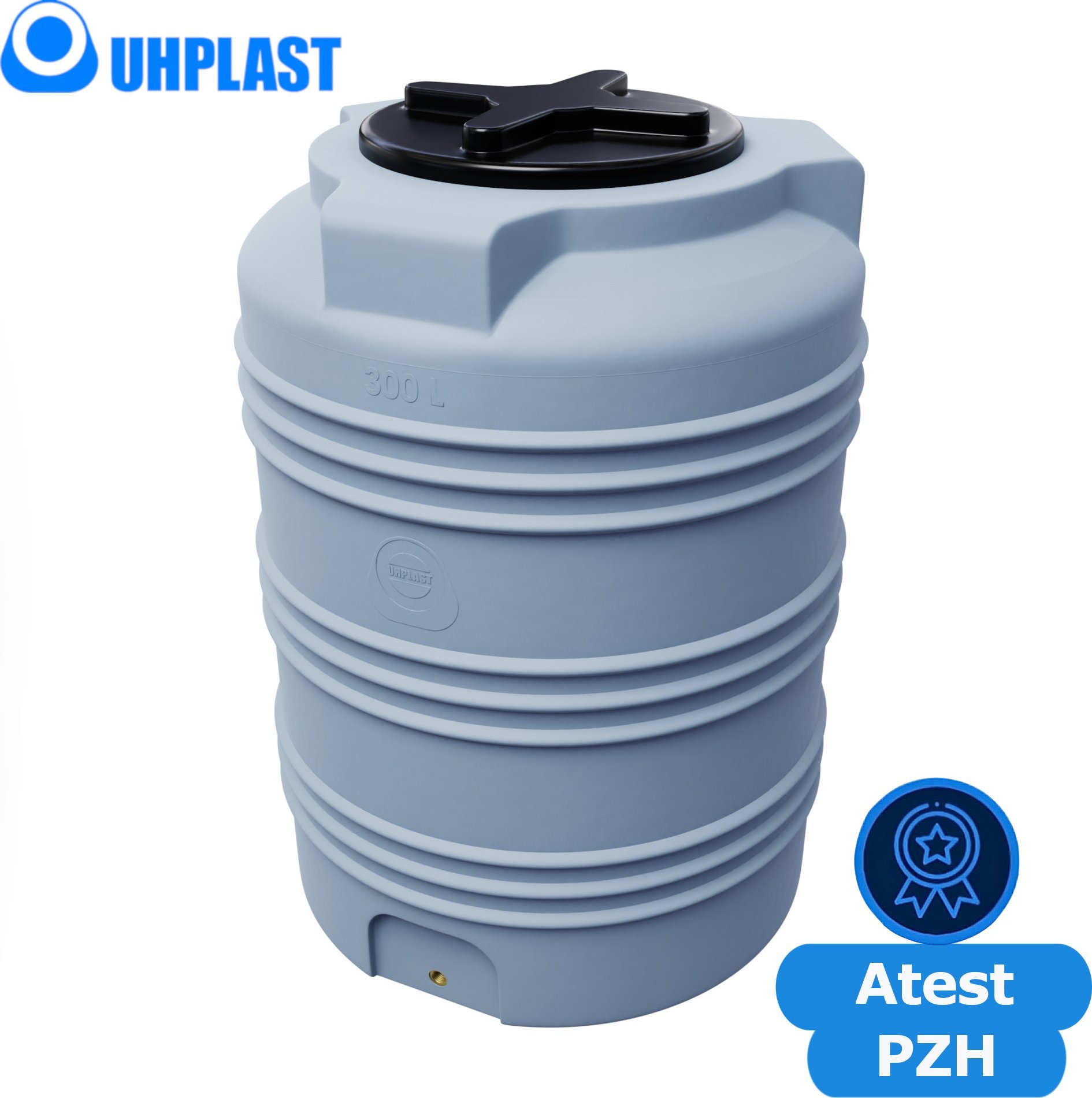 UHP Zbiornik na wodę 300l UHP VERTICON V-300 Szary