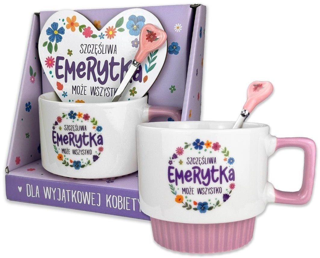 Pan Dragon Kubek heart - Happy retiree