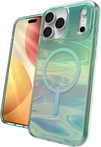 ZAGG Milan Snap - etui do iPhone 17 Pro Max kompatybilne z MagSafe (iridescent oil slick)