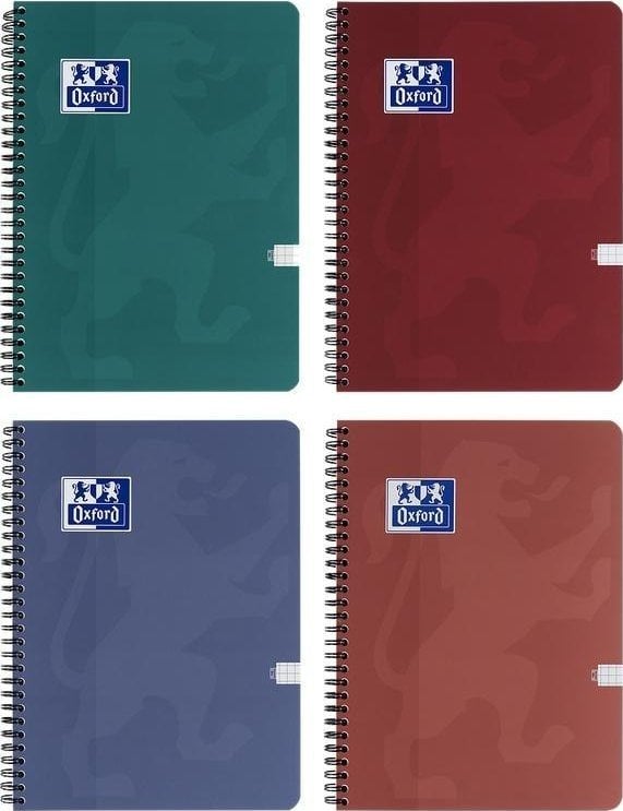 Kołozeszyt A4/100K kratka Touch Trend (5szt) OXFOR