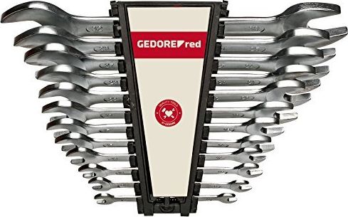 Gedore Gedore Red double open ended spanner set, long, 12 parts, wrenches (chrome, SW 6 - 32mm)