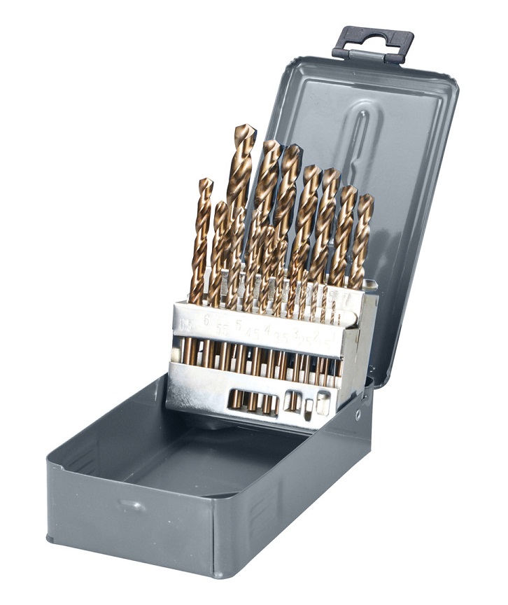 Wiertło Pro-Line do metalu kobaltowe walcowe 1,5 2 7 4,5 4 5,5 5 1 3 2,5 3,5 6 10 6,5 7,5 8 8,5 9 9,5mm zestaw (78219)