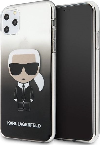 Karl Lagerfeld Karl Lagerfeld iPhone 11 Pro Max KLHCN65TRDFKBK czarny hard case Gradient Iconic Karl