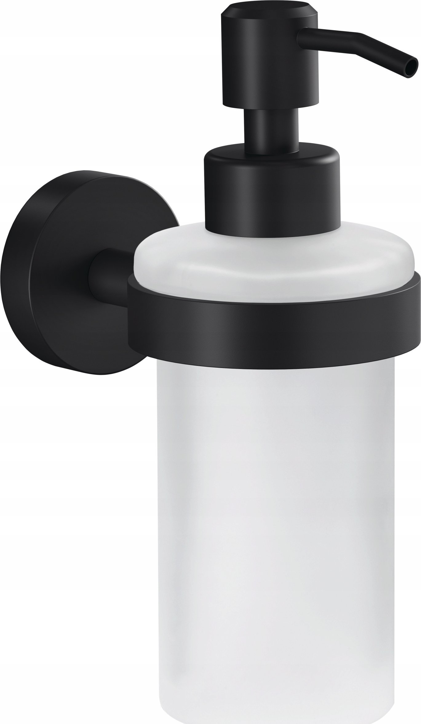 Dozownik do mydła Tesa TESA MOON BLACK 40565-00000-00 Seifenspender 200 ml Schwarz matt Glas satiniert