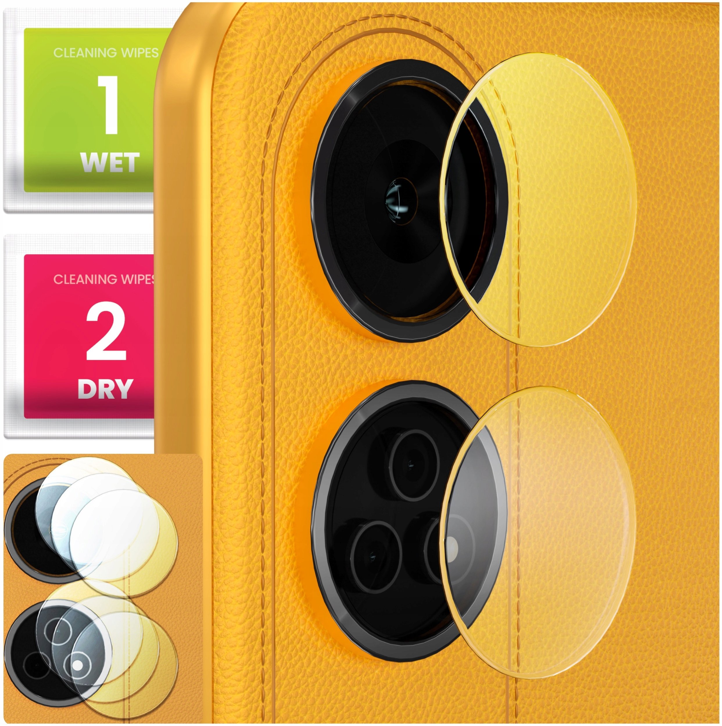 3-PAK Szkło Na Aparat Do Oppo Reno8 T 4G (Hartowane, Ochronne, Na Obiektyw)