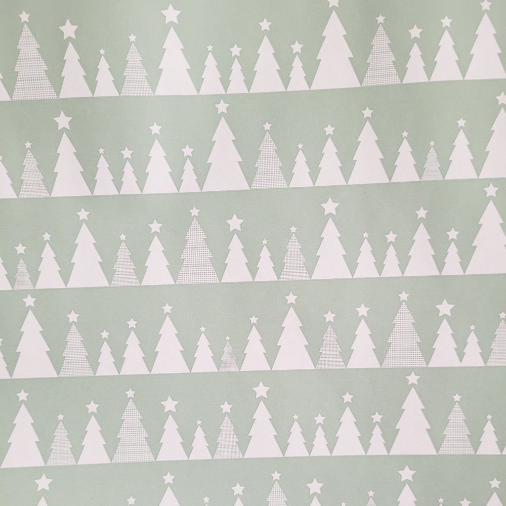 Papier choinki zielony do pakowania 57cmx2m 2m287