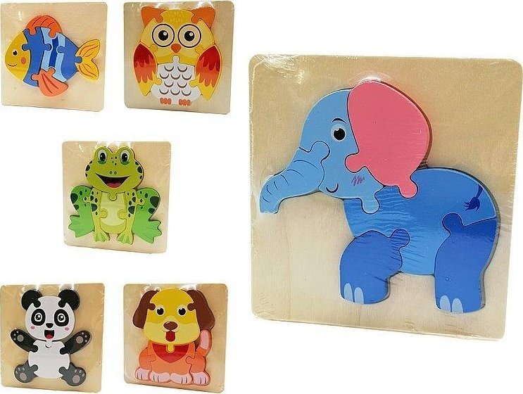 Układanka puzzle zwierzęta MIX