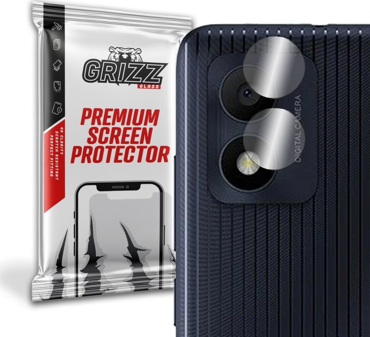 GrizzGlass Szkło hybrydowe na aparat Grizz Alcatel 1B 2022