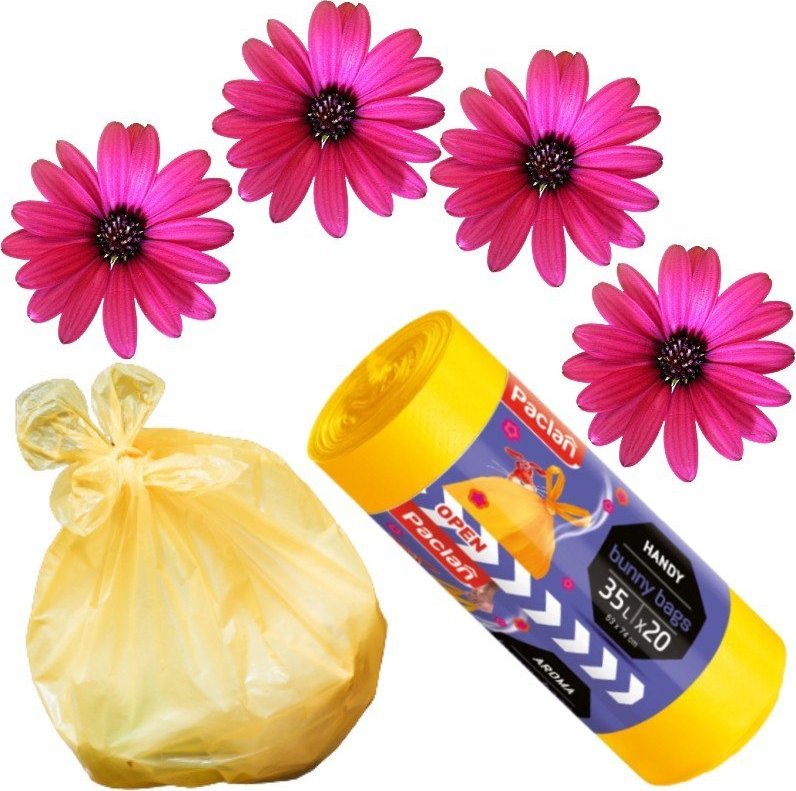 Bee Smart Worki na śmieci zapachowe żółte na kosz 35l 20szt