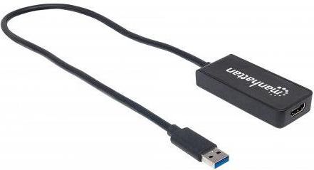 Adapter USB Manhattan USB - HDMI Czarny (152259)