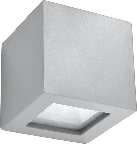 Kinkiet Lumes Szary kwadratowy kinkiet kostka - EX713-Les