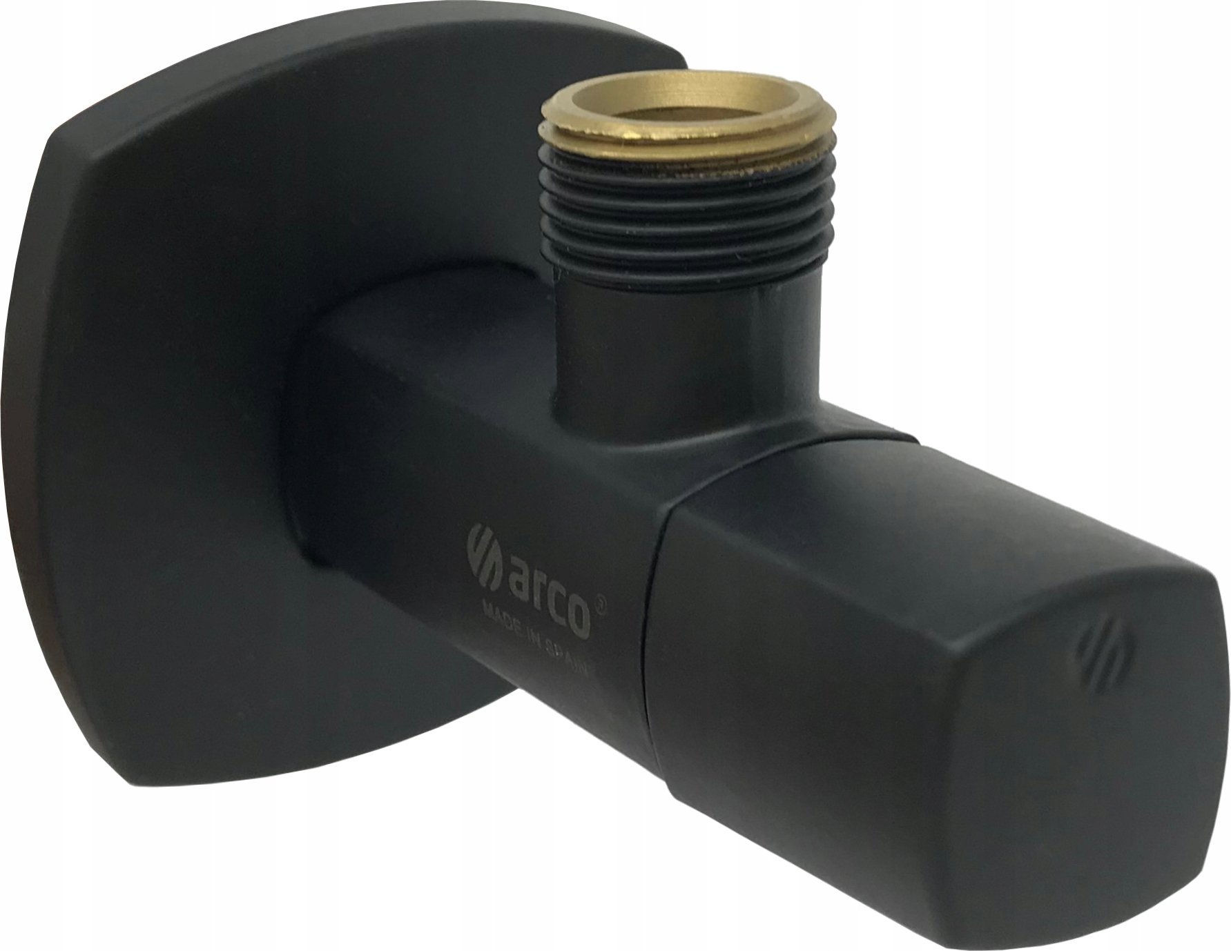 Arco Zawór kątowy Lipstick A•80, czarny mat, 1/2GZ x 1/2GZ [42]