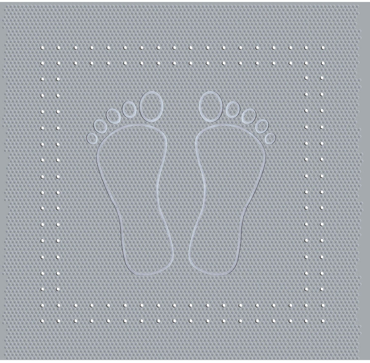 KLEINE WOLKE Foot Mata bezp. grey 55x55
