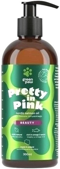 Green Paw Pretty In Pink Olej z Łososia dla Psa Kota 300ml