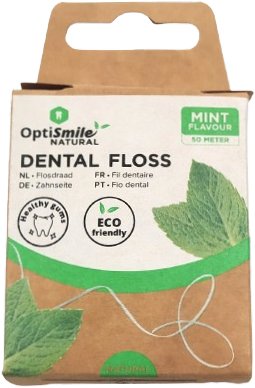 NIĆ DENTYSTYCZNA OptiSmile mentolowa woskowana 50 m MOCNA MIĘTA