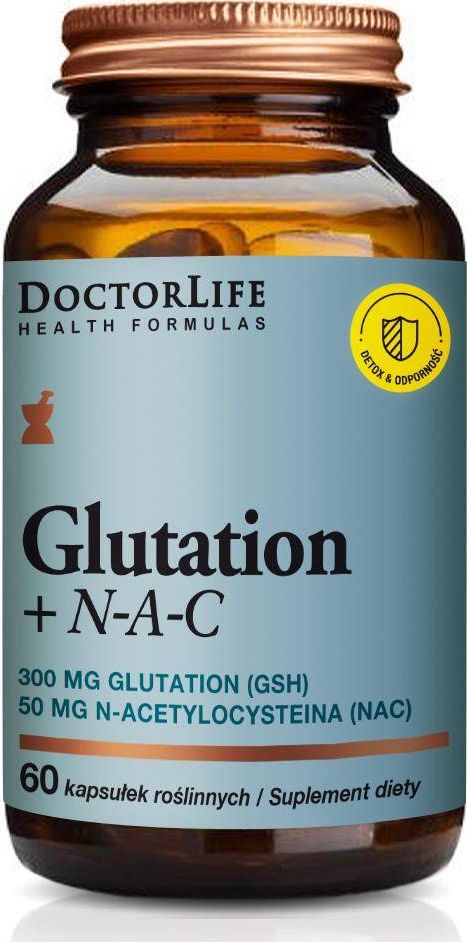 Doctor Life Doctor Life Glutation + N-A-C suplement diety wspomagający wątrobę 60 kapsułek