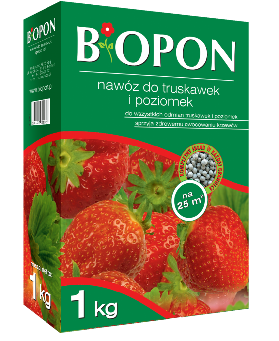 Biopon Nawóz granulowany do truskawek i poziomek 1kg (1060)