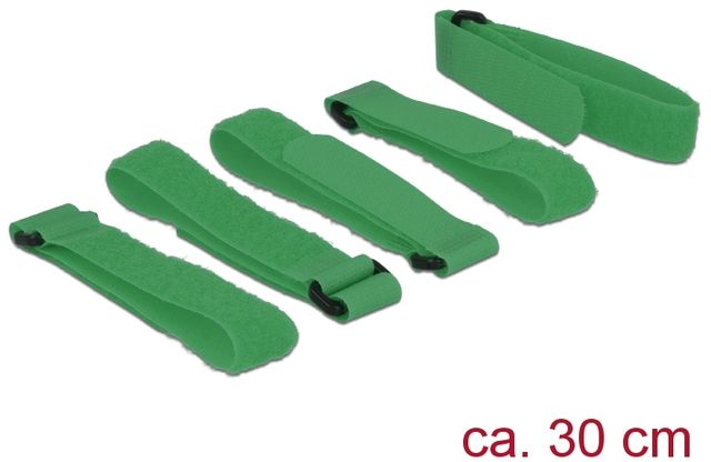 Organizer Delock Rzep Zielony 5 sztuk (18706)