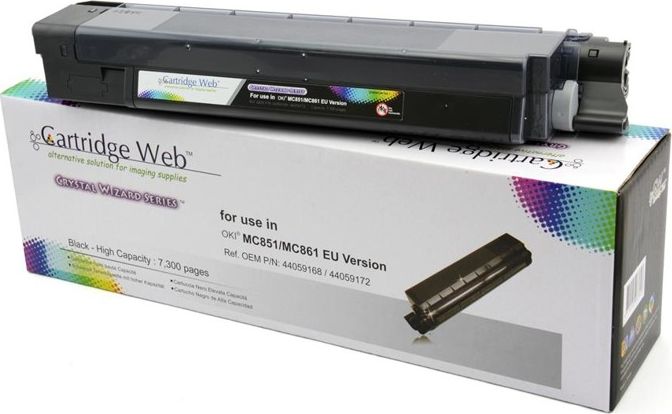 Toner Cartridge Web Black Zamiennik 44059168 (CW-OM851BN)