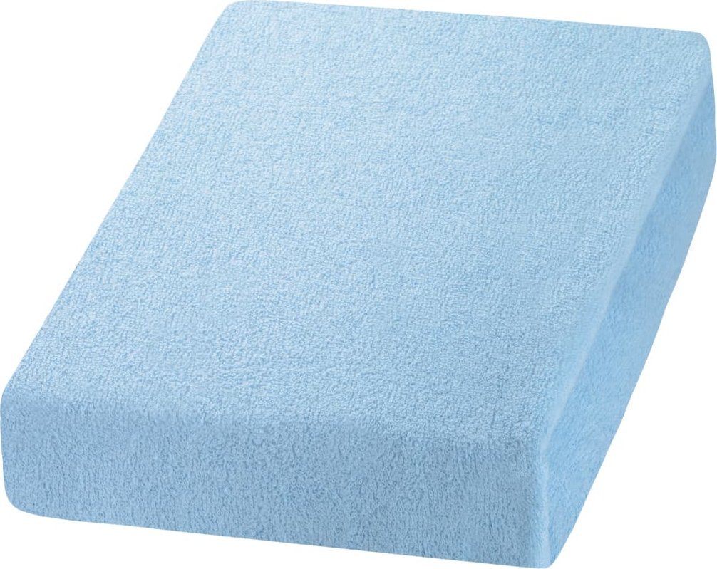 Activeshop Prześcieradło frotte niebieskie