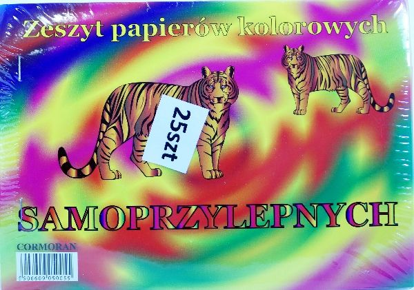 Bertus Zeszyt papierów kolorowych 25 kartek KRESKA